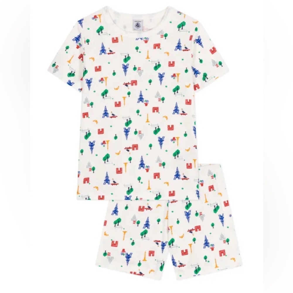 Petit Bateau Pajama Set Manoli Paris pyjama shorts | Blue